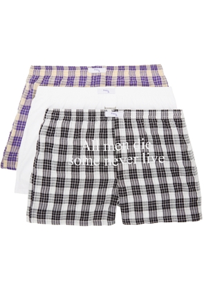 Praying Three-Pack Multicolor Printed Boxers