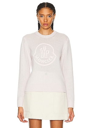 Moncler Crew Neck in Pink - Blush. Size L (also in M, S, XS).