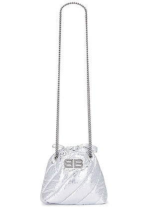 Balenciaga Crush XS Tote Bag in Silver - Metallic Silver. Size all.