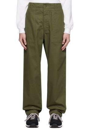 Engineered Garments Green Drawstring Trousers