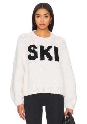 GOGO Sweaters Ski Pullover in White.