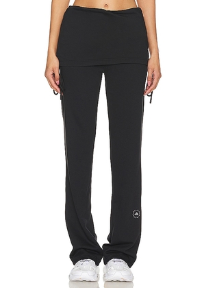 adidas by Stella McCartney True Casuals Rolltop Pant in Black. Size M, S, XL, XS.