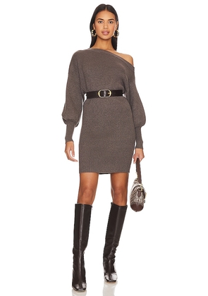 Line & Dot Emma Sweater Dress in Dark Grey. Size L, S, XS.