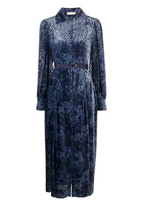 Ulla Johnson Thalia patterned-jacquard midi dress - Blue
