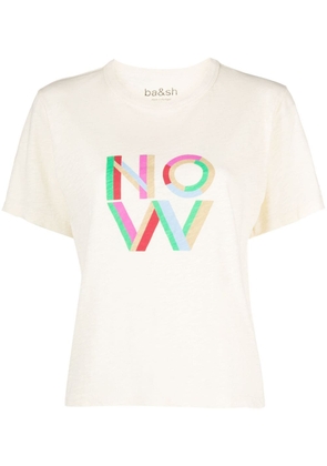 Ba&Sh Vae slogan-print T-shirt - Neutrals