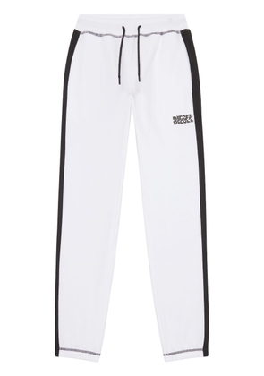 Diesel Awsb-Eleanor-Ht40 logo-print track pants - White