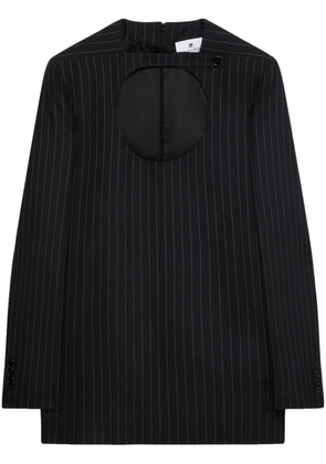 Courrèges pinstripe cut-out blazer - Black
