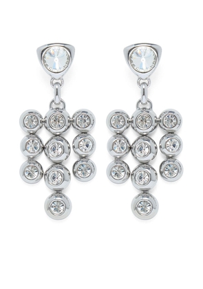 AREA crystal-embellished drop earrings - Silver