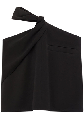Courrèges twist-detail asymmetric miniskirt - Black