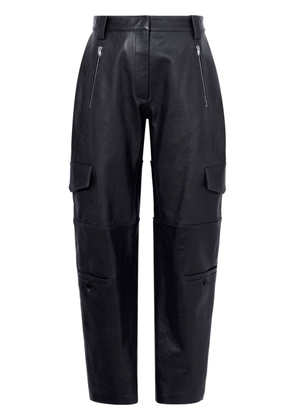Proenza Schouler Jackson cargo leather trousers - Black