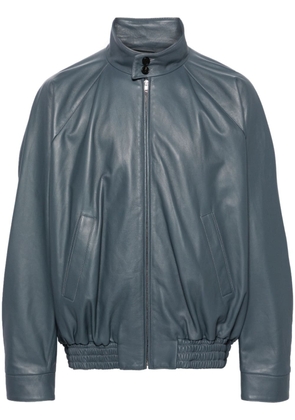 Marni leather bomber jacket - Grey