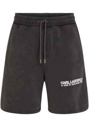 Karl Lagerfeld Rue St-Guillaume track shorts - Black