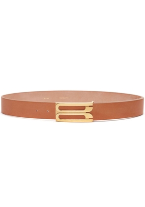 Victoria Beckham Frame leather belt - Neutrals
