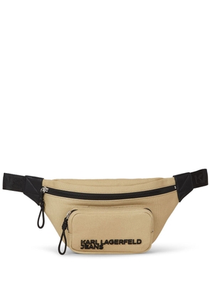Karl Lagerfeld Jeans Utility canvas belt bag - Neutrals