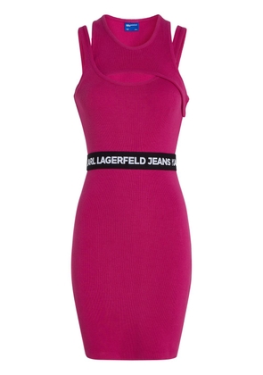 Karl Lagerfeld Jeans layered tank minidress - Pink