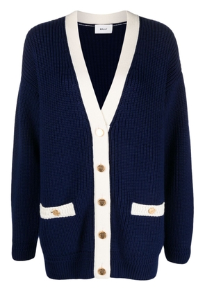 Bally wool V-neck cardigan - Blue