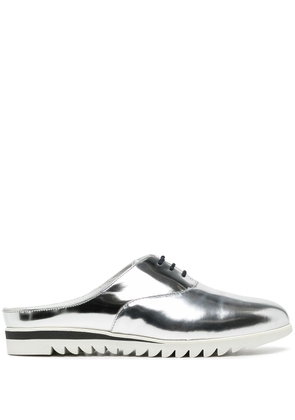 Onitsuka Tiger leather Oxford slippers - Silver