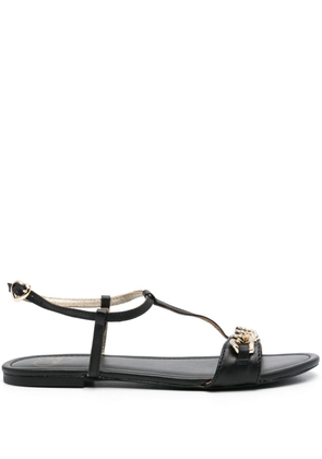 Love Moschino chain-link detail sandals - Black