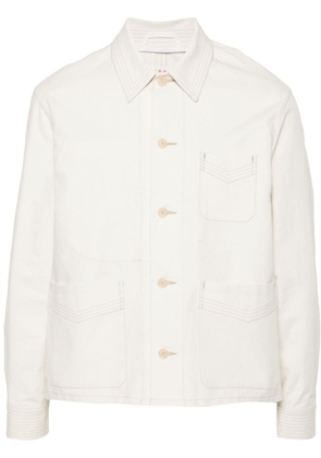 FURSAC contrast-stitching shirt jacket - Neutrals