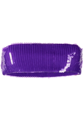 LaQuan Smith sequin-embellished bandeau top - Purple