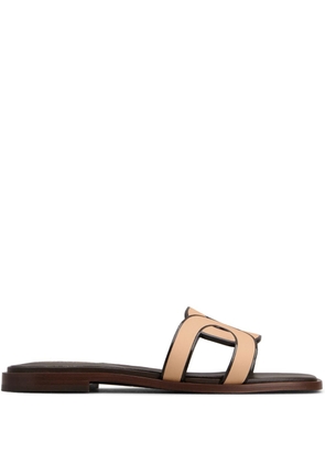 Tod's Kate cut-out suede sandals - Brown