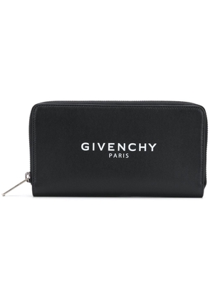 Givenchy logo-print zip-up wallet - Black