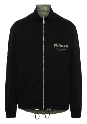 Alexander McQueen reversible logo-print jacket - Black