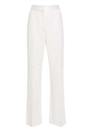 Claudie Pierlot satin-trim tailored trousers - White