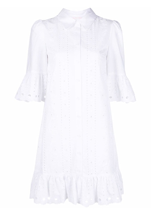 See by Chloé broderie anglaise shirt dress - White