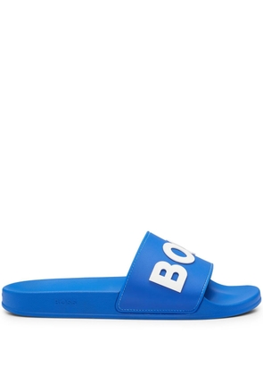 BOSS logo-embossed slides - Blue
