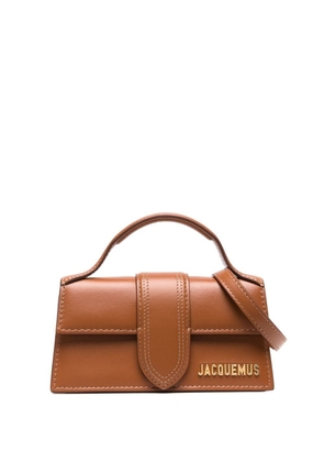 Jacquemus logo-plaque mini tote bag - Brown