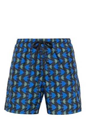Drumohr fish-print swim shorts - Black