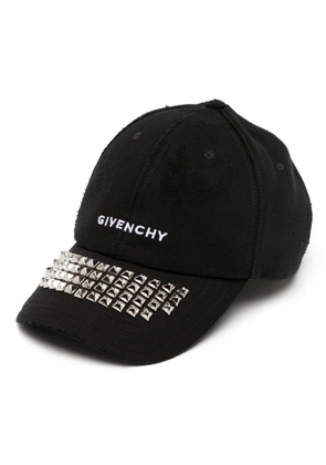 Givenchy logo-embroidered spike stud-detail baseball cap - Black