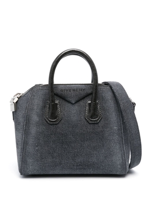 Givenchy mini Antigona denim tote bag - Black