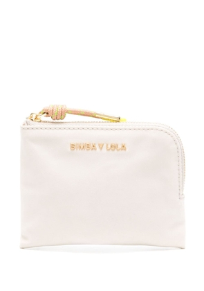 Bimba y Lola logo-lettering zip-up wallet - Neutrals