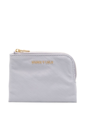 Bimba y Lola logo-lettering zip-up wallet - Grey