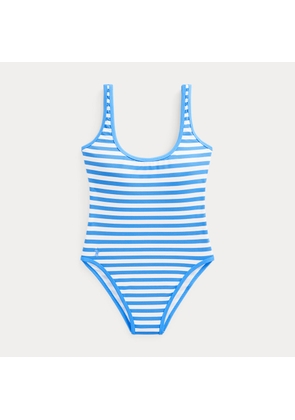 Striped Scoopback One-Piece Swimsuit