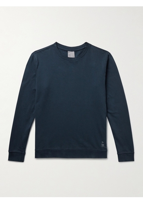 Onia - Garment-Dyed Cotton-Jersey Sweatshirt - Men - Blue - S