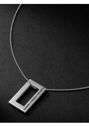 Le Gramme - 3.4g Sterling Silver Diamond Pendant Necklace - Men - Silver