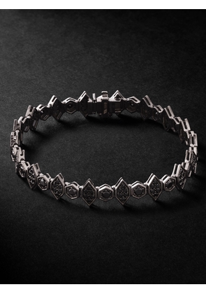 KOLOURS JEWELRY - Blackened Gold Diamond Bracelet - Men - Silver - 18
