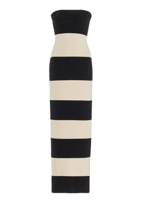 Posse - Exclusive Theo Striped Jersey Strapless Maxi Dress - Stripe - L - Moda Operandi