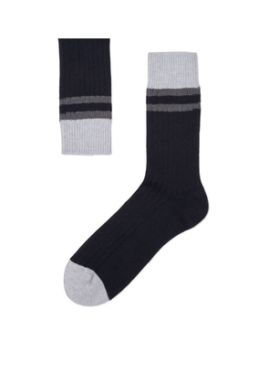 Brunello Cucinelli Cotton Striped Socks