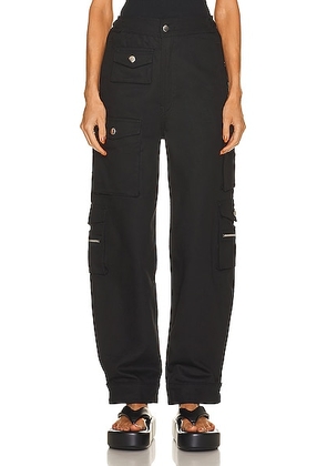 EB Denim Cargo Pants in Black - Black. Size L (also in M, S, XL, XS).