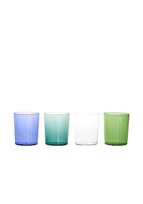 Maison Balzac Large Goblets Set of 4 in Winter Set - Green. Size all.