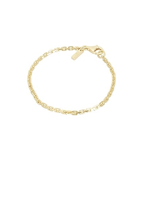 Hatton Labs GP Mini Anchor Bracelet in Gold - Metallic Gold. Size 6.5 (also in 7).