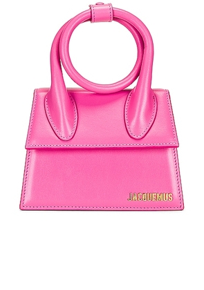 JACQUEMUS Le Chiquito Noeud Bag in Pink - Pink. Size all.