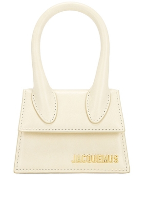 JACQUEMUS Le Chiquito Bag in Ivory - Cream. Size all.