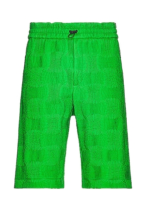 Bottega Veneta Intreccio Shorts in Parakeet - Green. Size L (also in M, S).