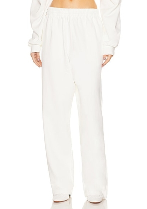 WARDROBE.NYC x Hailey Bieber HB Track Pant in Off White - White. Size L (also in M, S, XL).