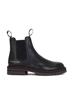 Common Projects Winter Chelsea Boot in Black - Black. Size 40 (also in 41, 42, 43, 44, 45, 46).